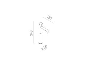 Смеситель для раковины из латуни с одним отверстием Agape Limón ARCH-00055714 - Вид №7