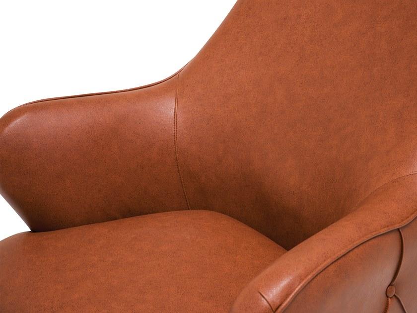 Enza Home Кресло из кожзаменителя с подлокотниками Navona sun-id-1474490 - Вид №4