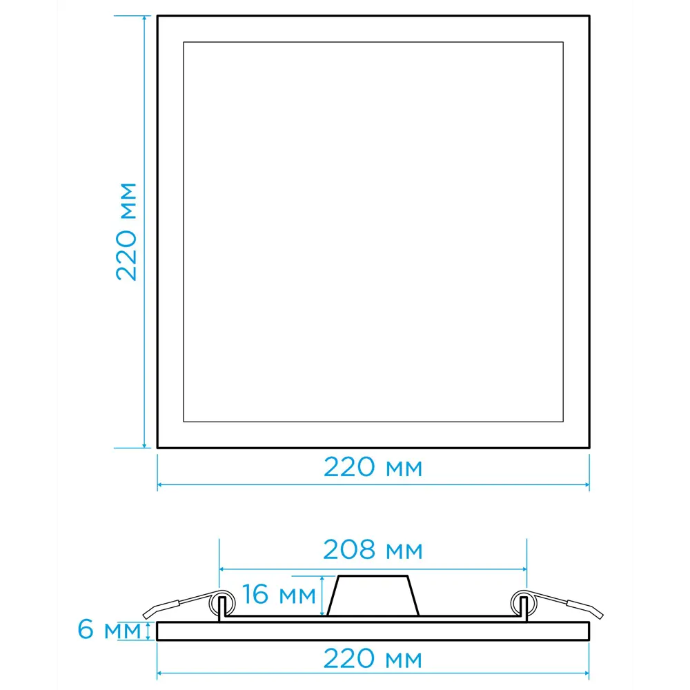Светильник точечный LED встраиваемый Apeyron 06-34 отверстие 208мм 19.2 м² нейтральный белый свет цвет белый STLM-2151574 - Вид №7