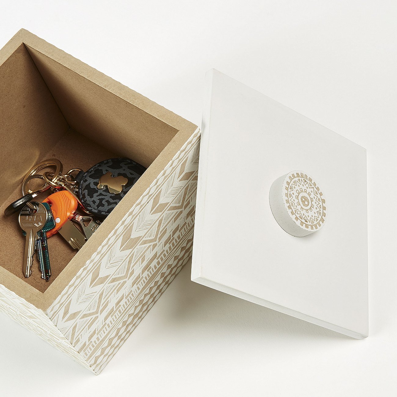 Шкатулка деревянная бежевая Addie от La Forma LA FORMA  344355 Бежевый  - Вид №1