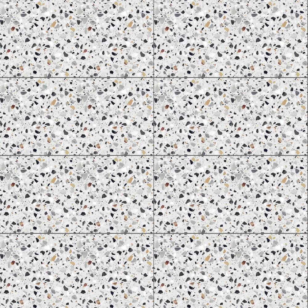 Плитка настенная Culto Asana Terrazo 20x40 см 1.2 м² камень цвет серый STLM-2075721 - Вид №2