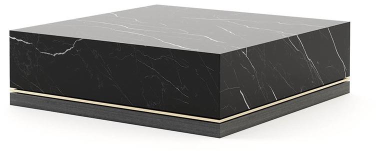 Laskasas Низкий квадратный мраморный журнальный столик  Lk3426  - Вид №2