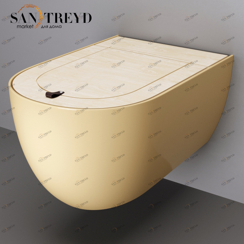 THV00112 Подвесной унитаз настенный Бежевый ArtCeram TheOne Италия