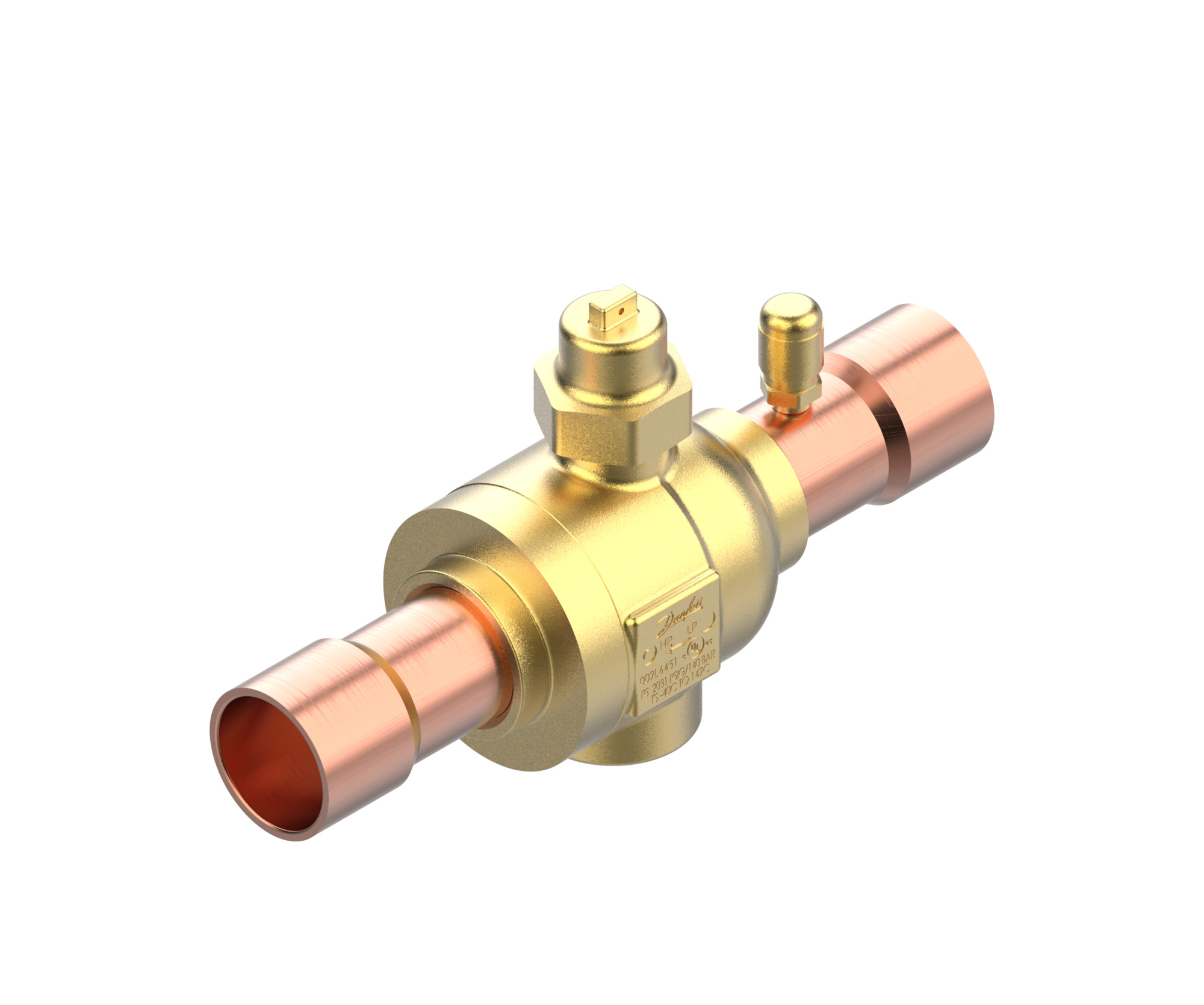 Danfoss GBCT — Запорные шаровые краны для CO2 140 бар GBCT 16s Кран шаровый 009L6586  - Вид №10