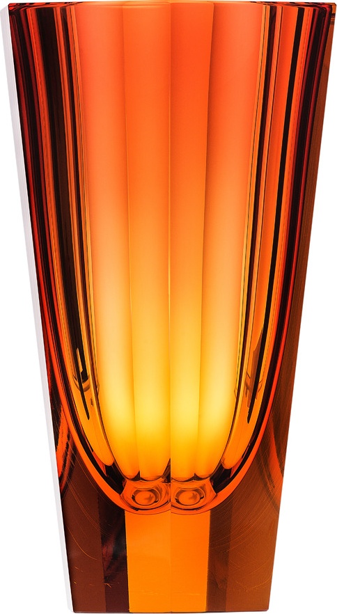 10673454 Moser Ваза Moser Чистота 22,5см, топаз роза, п/к Хрусталь бессвинцовый 