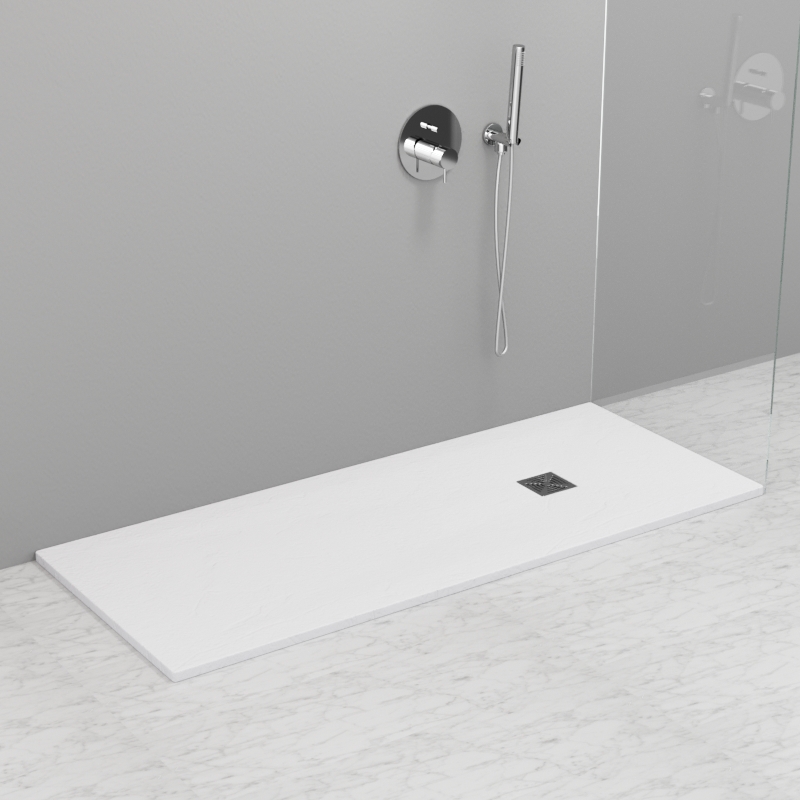 703730 Душевой поддон из минерального литья БЕЛЫЙ МАТОВЫЙ в комплекте с сифоном, Kerasan DOCCIA Италия