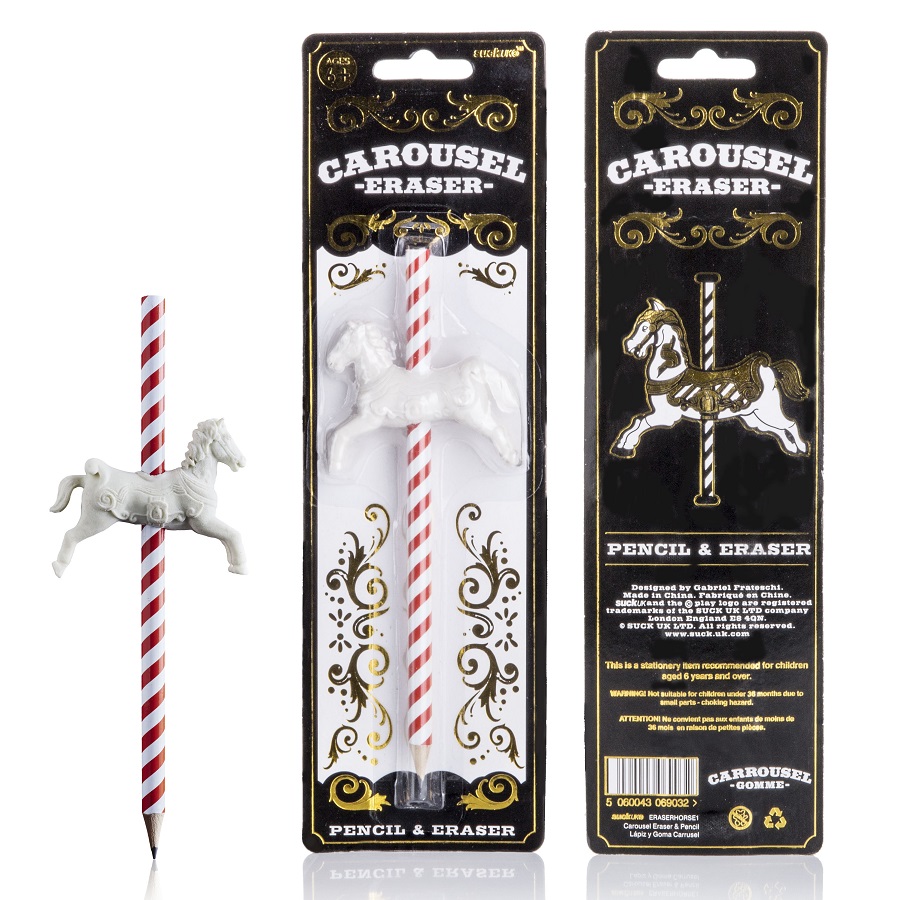 SK ERASERHORSE1 Карандаш с резинкой Suck UK  - Вид №3