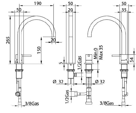 7507200002 Смеситель Bandini Ice Cube Santreyd - Вид №1