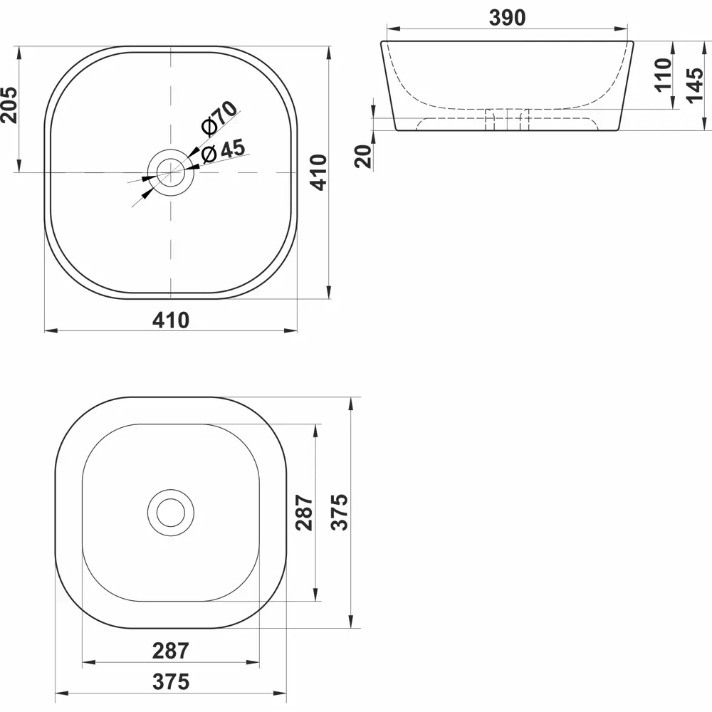 Melana MLN-78106 — элегантная накладная раковина для кухни 89076569 STLM-0078026 - Вид №6