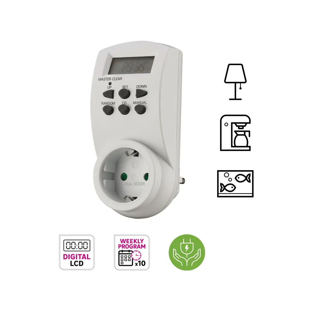 Таймер электронный Lexman 3600 Вт IP20 STLM-2096910 - Вид №3