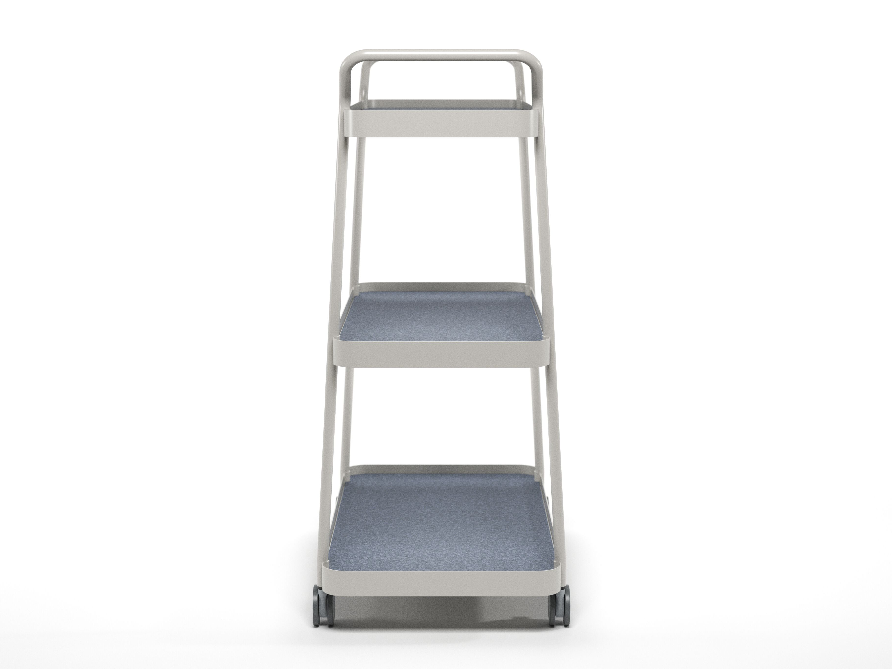 Стальная тележка с порошковым покрытием с полками Haworth Collaborate ARCH-00089898 - Вид №1