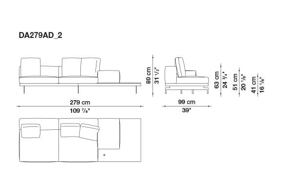 3-местный тканевый диван B&B Italia док ARCH-00033457 - Вид №134