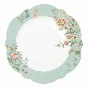 Тарелка фарфоровая зеленая обеденная Zen Garden EASY LIFE ZEN GARDEN 00-3946995 Зеленый