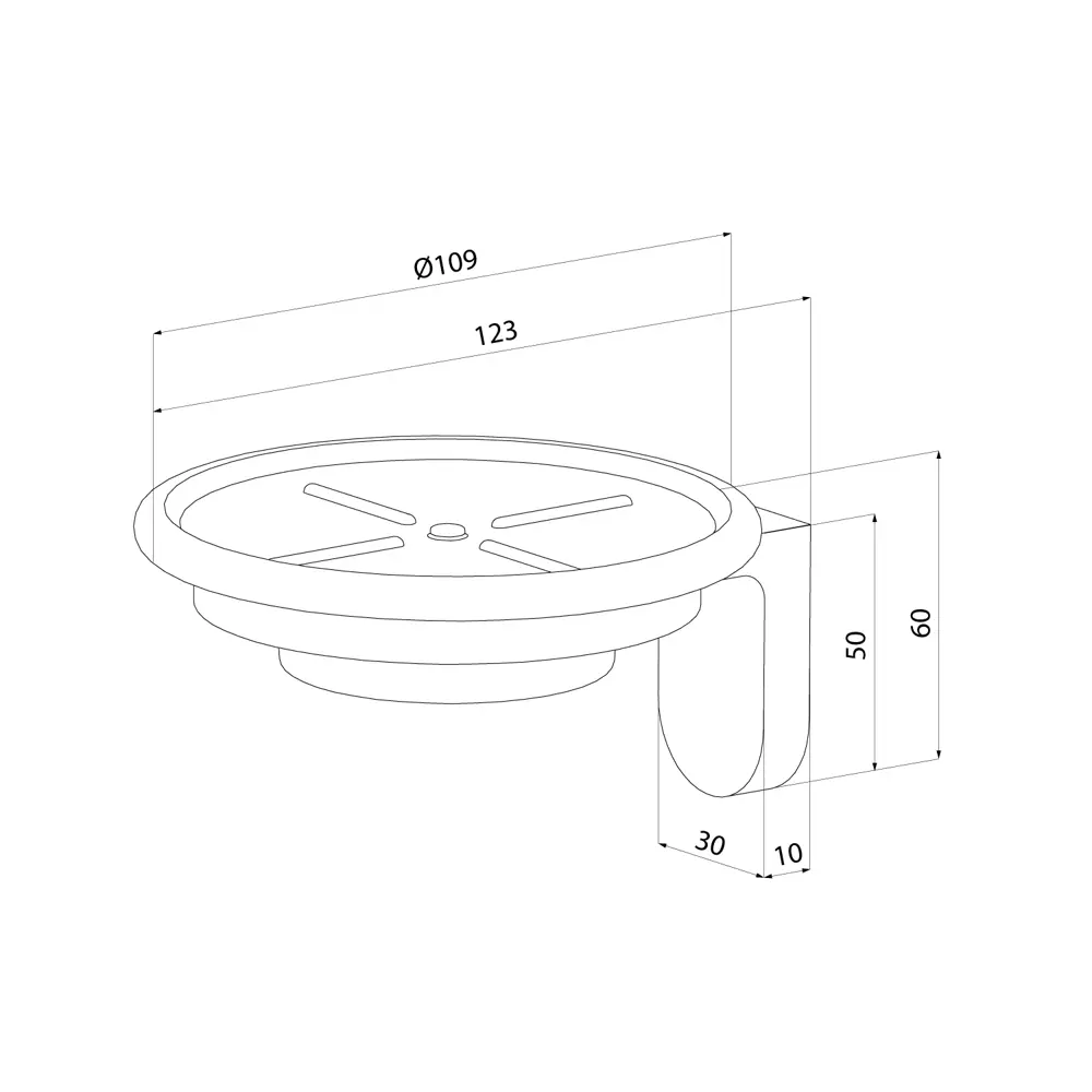 89379391 Мыльница Iddis Lahta LMLAHZG0Ci42 подвесная металлическая цвет хром STLM-1576577 - Вид №2