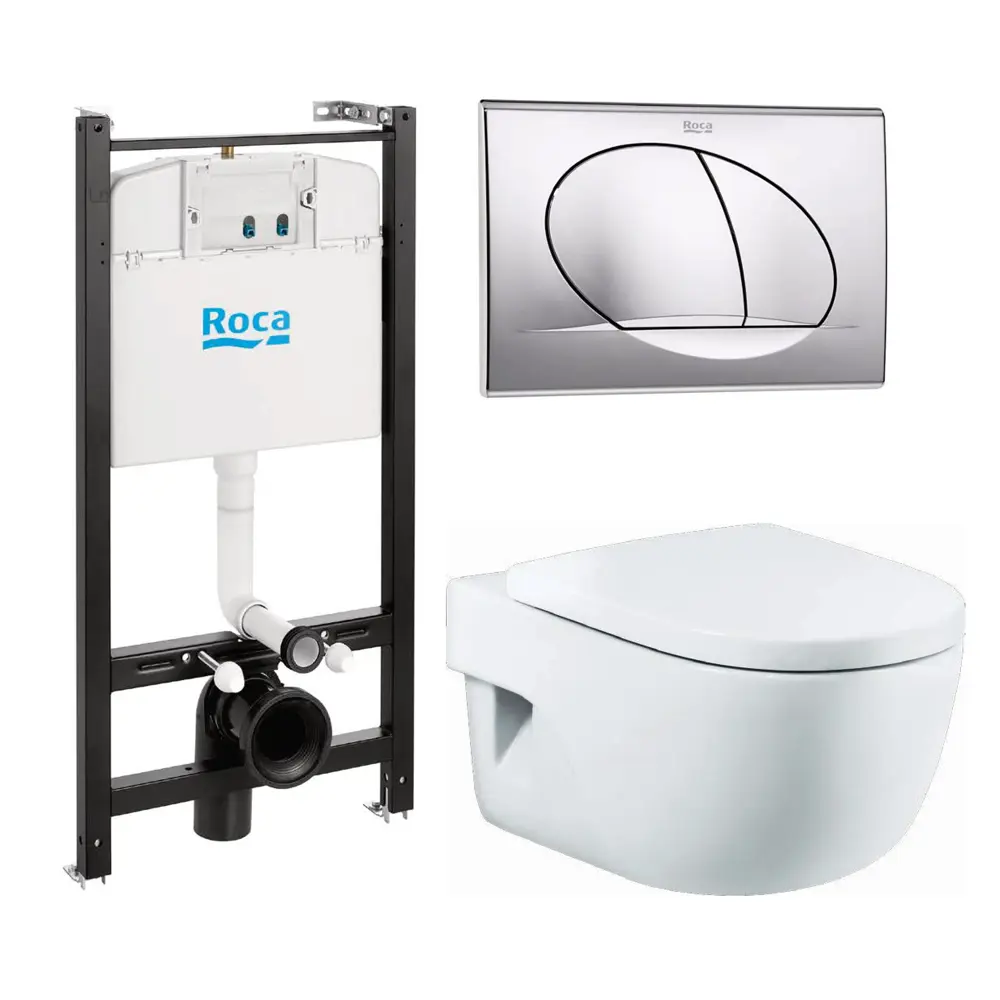 Комплект инсталляция с унитазом Roca Meridian и кнопкой STLM-2047007 - Вид №7