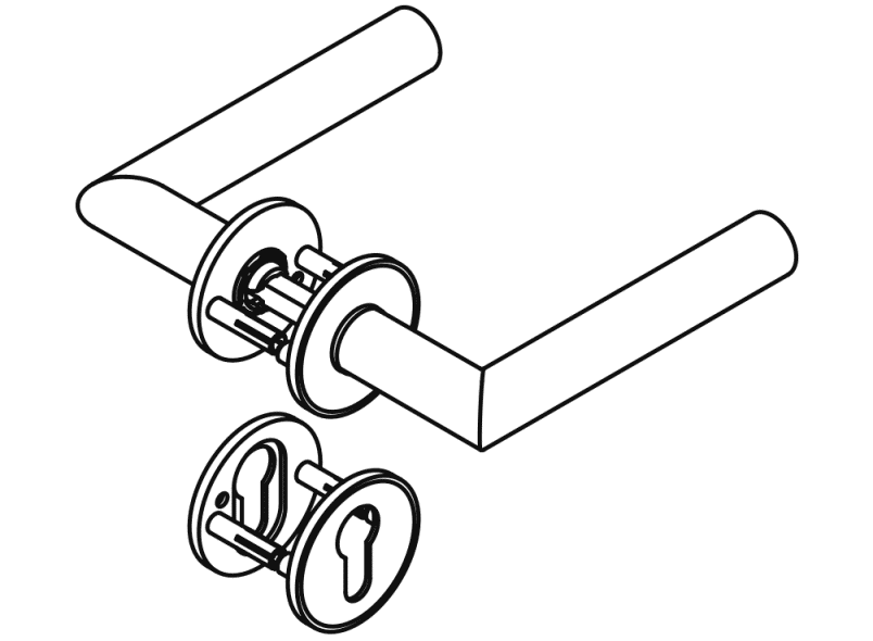 162PCIX01230 Модель комнатного набора 162,21 шт. HEWI Beschläge für Innentüren  - Вид №10