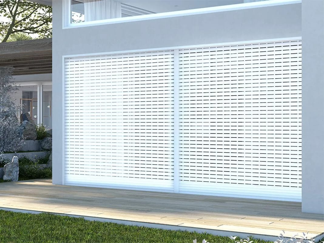 Штранг-прессованные алюминиевые жалюзи с прорезями для защиты от взлома Mv Line специальные рольставни ARCH-00088086 - Вид №1