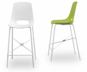 Pointhouse Табурет высокий полипропиленовый с подставкой для ног