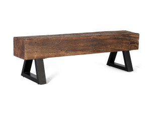 Восстановленная деревянная скамья