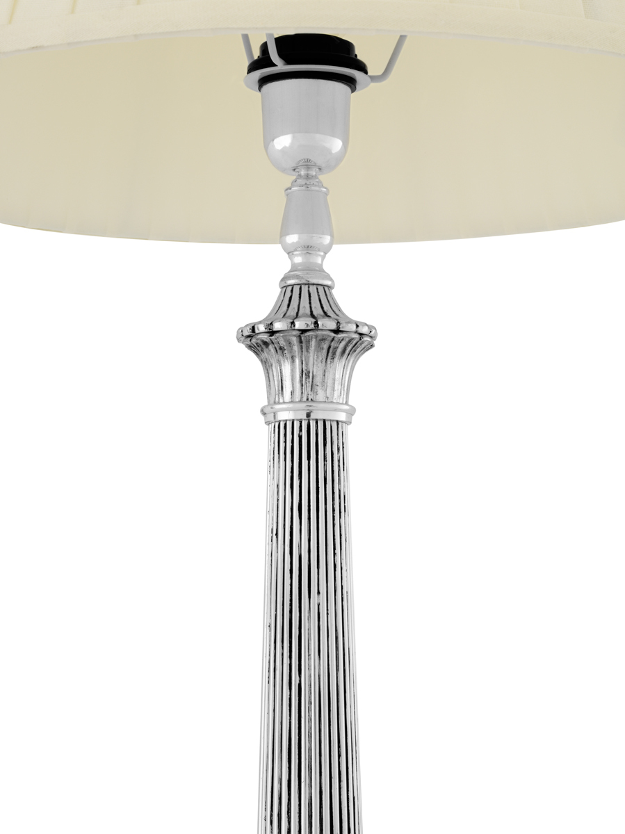 Настольная лампа Marchand от Eichholtz 109635 EICHHOLTZ ИНТЕРЬЕРНЫЕ 061724 Белый;хром  - Вид №1