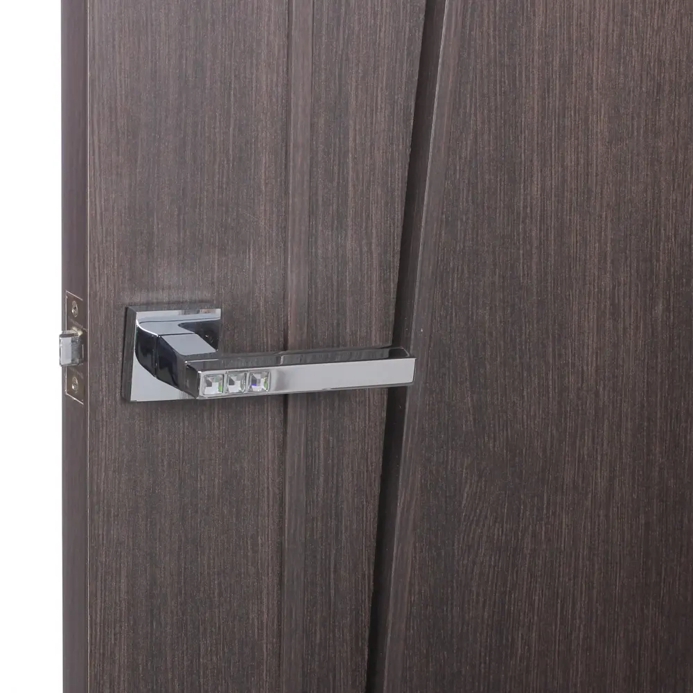 Ручка дверная на розетке CRYSTAL FLASH DM/HD CP-8, цвет хром FUARO STLM-2111670 - Вид №5