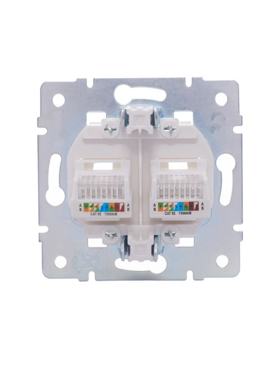 VESNA Розетка компьютерная 2-ая жемчужный LEZARD 742-3088-141 - Вид №6