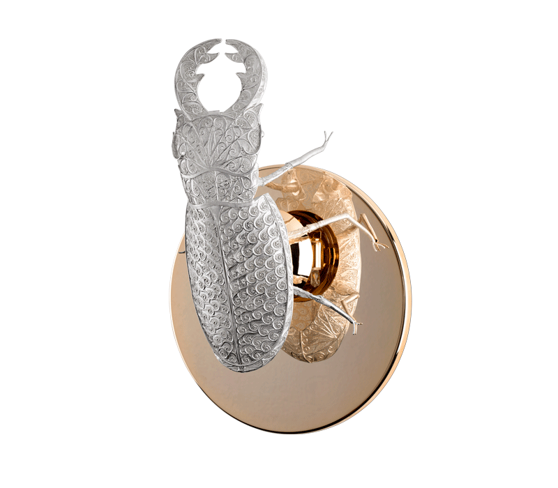 0-197 Филигранный настенный светильник lucanus Boca Do Lobo  - Вид №12