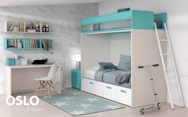 103083 Мебельный комплект с детской кроваткой Ambiente 28 Arasanz Oslo Santreyd - Вид №2