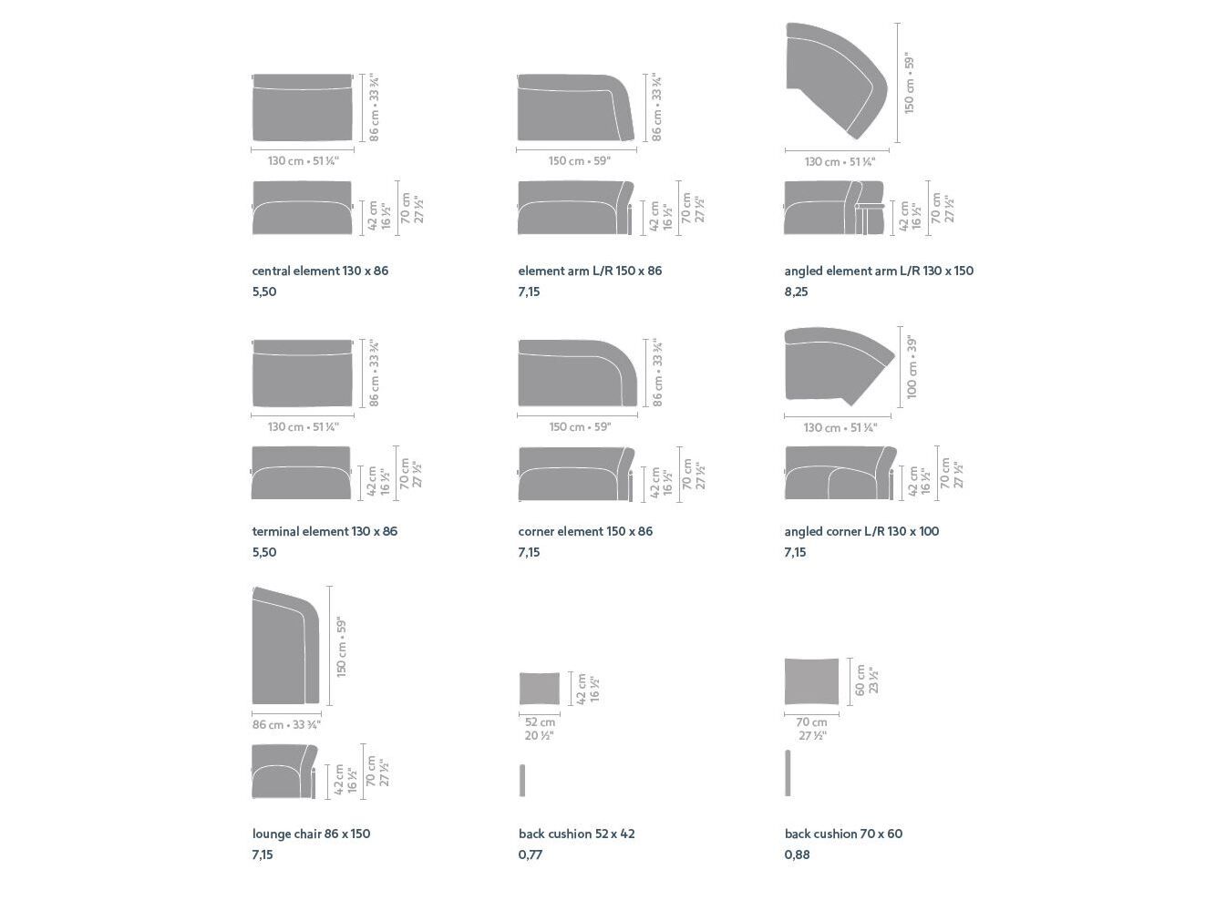 Модульный тканевый диван Linteloo Willow ARCH-00043942 - Вид №19