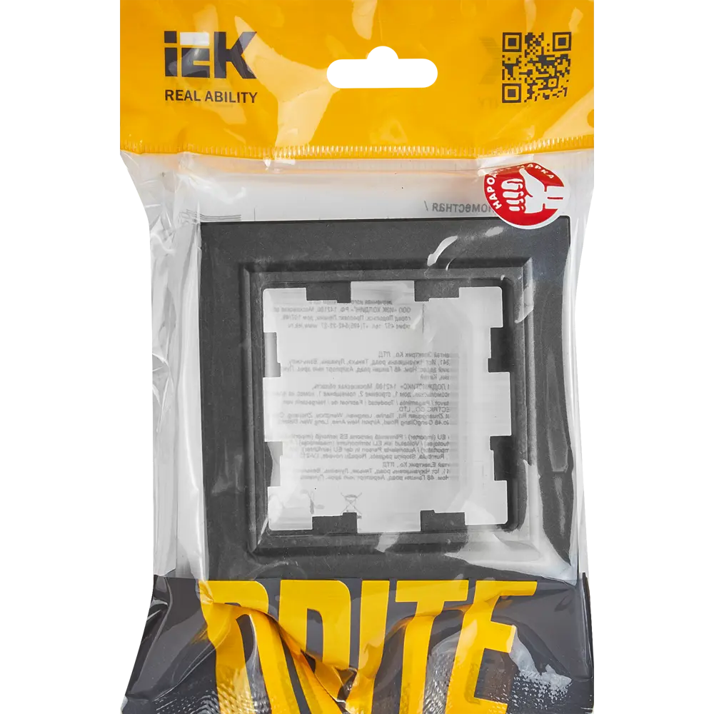 Рамка IEK Brite для розетки и выключателя с защитой от влаги 87761339 STLM-1114802 - Вид №4