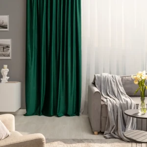 Штора на ленте со скрытыми петлями Inspire Tony 200x280 см цвет изумрудный Exotic 1 82497483 STLM-2043984