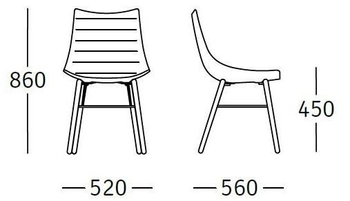 ROSSIN Стул из мягкой ткани Luc sun-id-1493070 - Вид №4