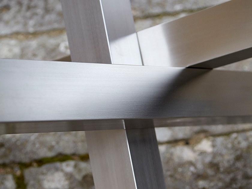 Angel Cerdá Квадратный обеденный стол из стали и стекла Urban deco 1003 Angel Cerda - Вид №2