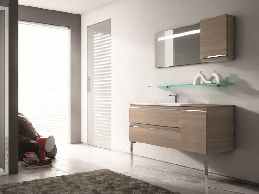 Ideagroup Тумба под умывальник с ящиками и зеркалом Mistral sun-id-1446182 - Вид №1