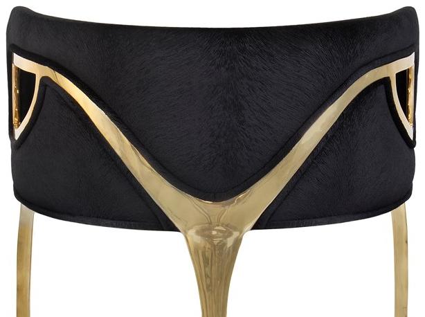 KOKET Табурет из ткани со спинкой Chandra sun-id-1361279 - Вид №11