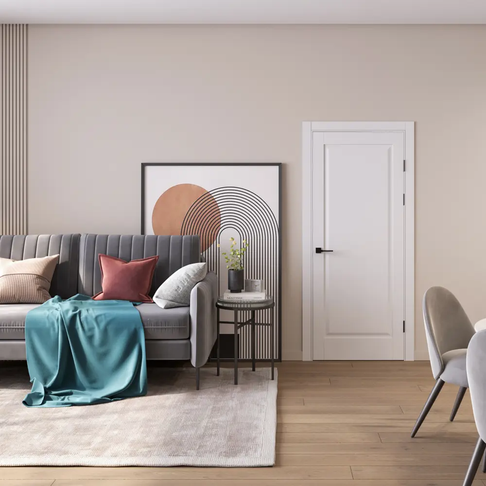 Межкомнатная дверь PORTIKA Альпика 80x200 см белая с фурнитурой 88914864 STLM-1380237 - Вид №5