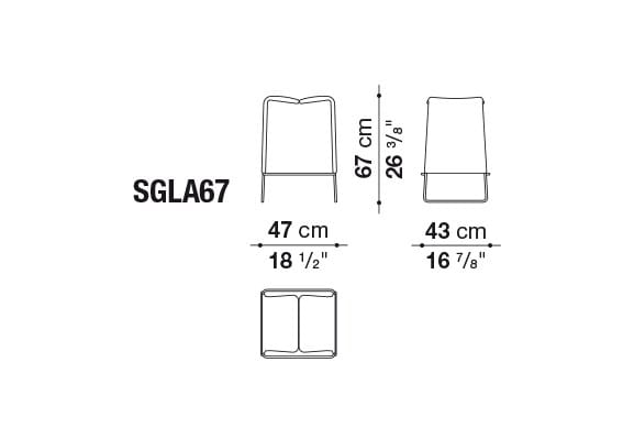 Высокий табурет из ткани B&B Italia Lazy ' 05 ARCH-00116148 - Вид №3