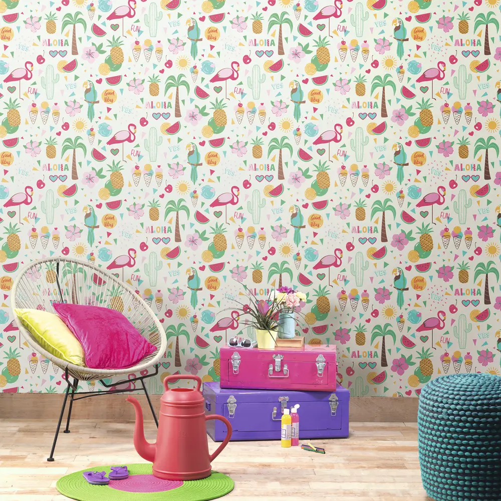 Обои флизелиновые Rasch Kids & Teens III «Aloha» 0.53 м RA 815238 STLM-2098524 - Вид №2