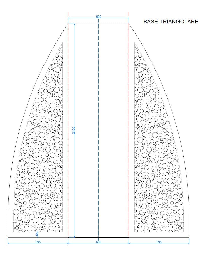 Стальной самонесущий односторонний тотем CITYSì FIZZ ARCH-00106141 - Вид №4