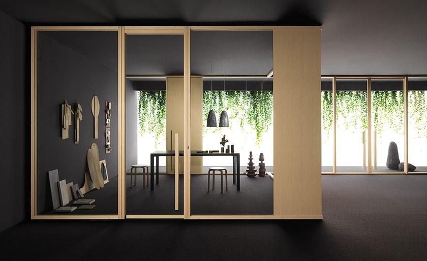 Citterio Мобильная стена из дерева и стекла для офиса sun-id-1513981 - Вид №4