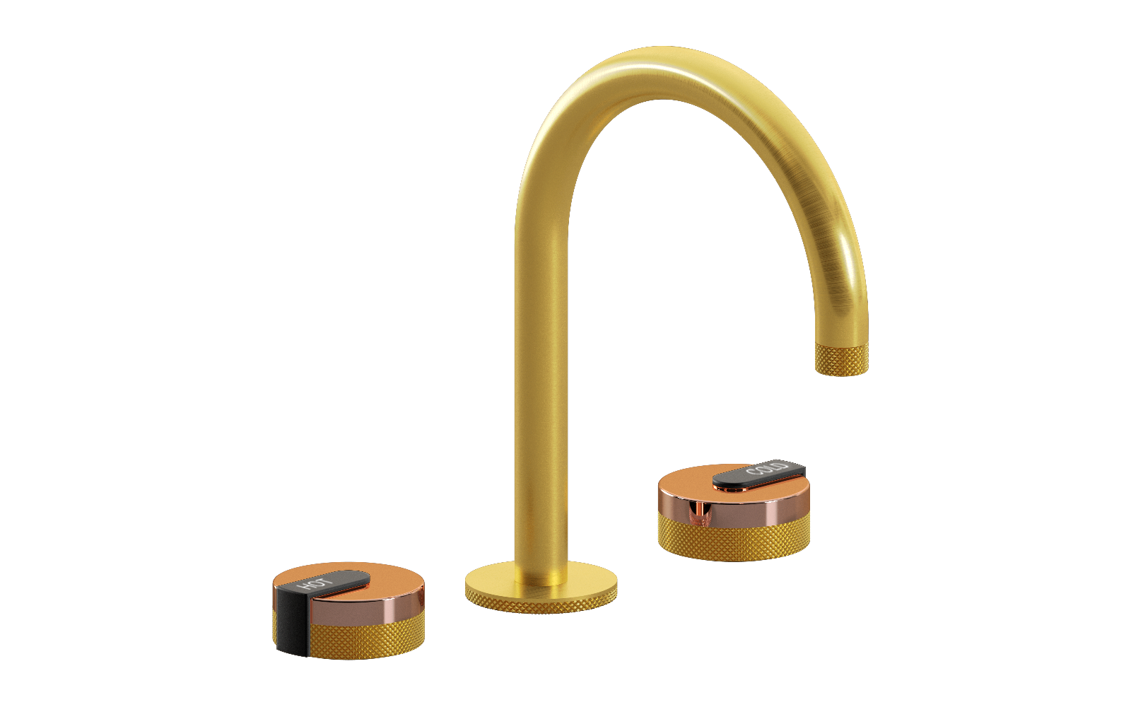 E-11512-R1RG-L1MBK-BAU Смеситель для умывальника на 3 отвертия GRAFF MOD+