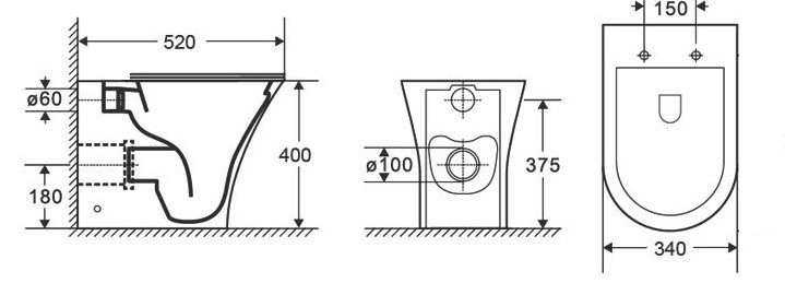 217D Унитаз приставной LAB.Space  - Вид №5