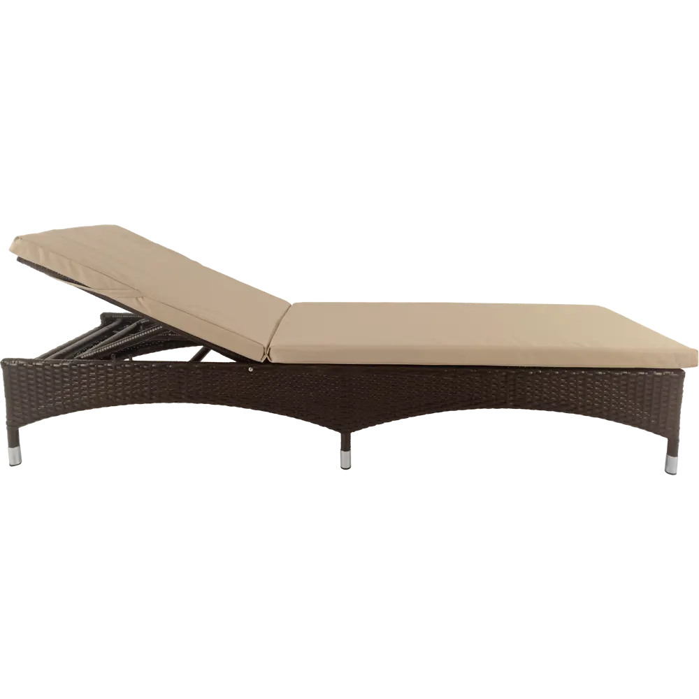 Шезлонг Lima193x31x65 см сталь/текстилен темно-коричневый Santreyd STLM-2072514 - Вид №4