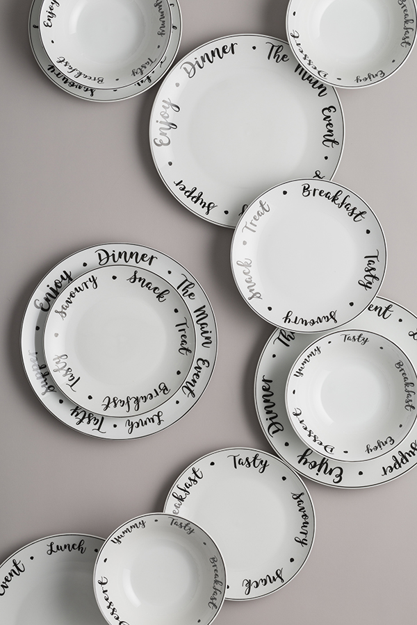 P_0059.611 Тарелка обеденная carnaby script d 26,5 см Price&Kensington  - Вид №4