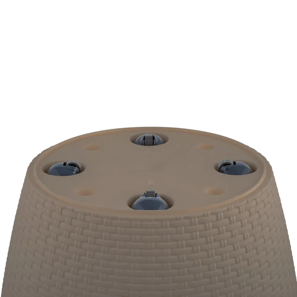 Кашпо для цветов Ingreen Rattan ø47 h47 см v50 л пластик французский платан STLM-2082568 - Вид №4