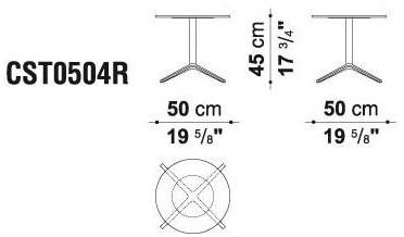 B&B Italia Project Круглый фанерный стол с основанием 4 звезды Cosmos sun-id-1456661 - Вид №2