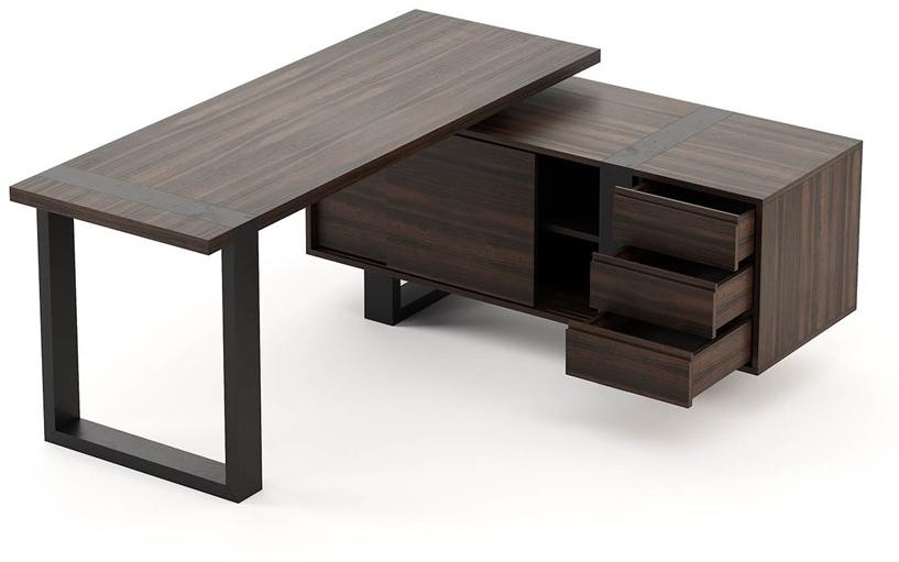 Laskasas Угловой стол из дерева с ящиками sun-id-1451617 - Вид №2