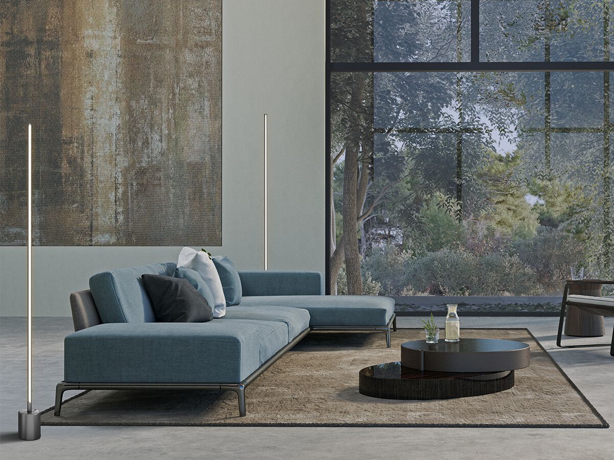 Металл затемняемый светодиодный торшер Maytoni FLOW ARCH-00008075 - Вид №3