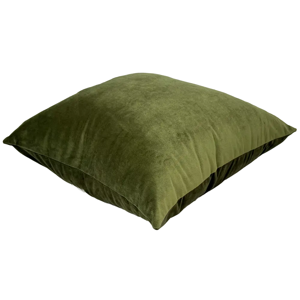 Подушка декоративная Linen Way Tony 45x45 см бархат цвет хаки 89439585 STLM-2129943  - Вид №1