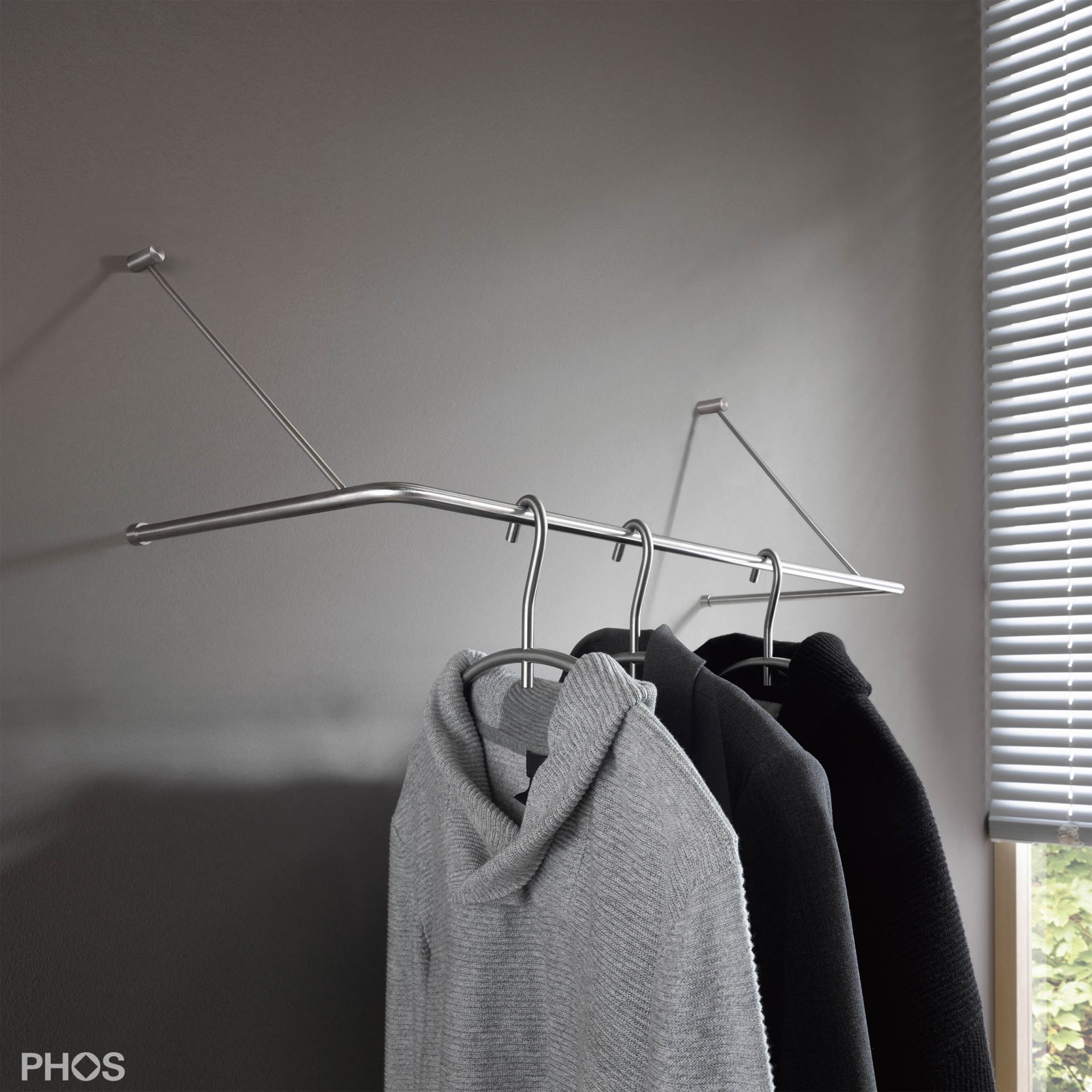 GU1-700 П-образная вешалка, 1 панель, ширина 70 см. PHOS 